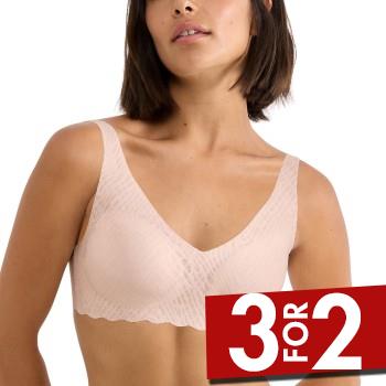 Sloggi BH ZERO Feel Bliss Soft Bra Lyserosa Small Dame