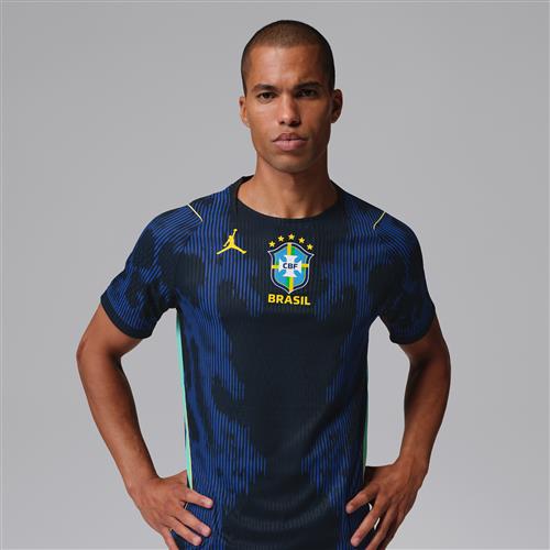 Brasilien 2026 Match Away Jordan Aero-FIT Authentic-fodboldtrøje til mænd - blå