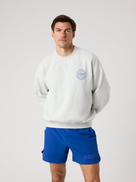 Björn Borg Ace Oversized Sweatshirt Grå, XXL