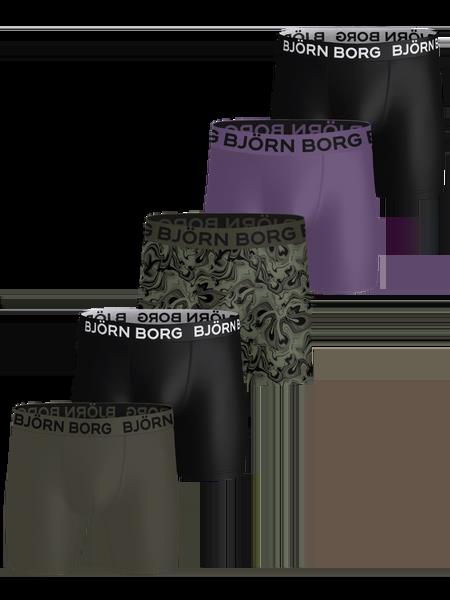 Björn Borg Sports Microfiber Boxers 5-pack Sort, XS