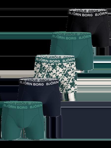 Björn Borg Cotton Stretch Boxers 5-pack Sort, 158-164