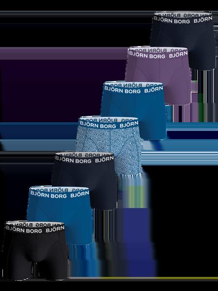 Björn Borg Cotton Stretch Boxers 7-pack Sort, 134-140