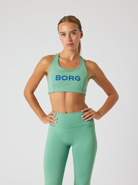 Björn Borg Borg Mid Support Sports Bra Grøn, XL