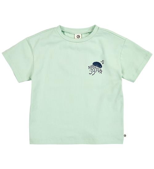 Müsli T-shirt - Sea Printed - Emerald m. Vandmand