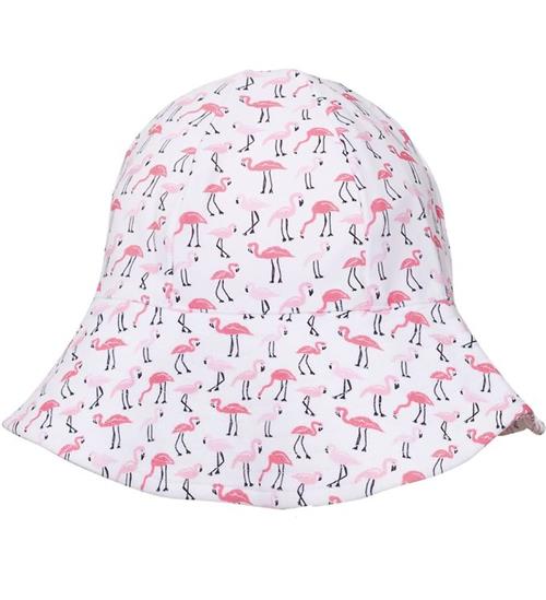 Petit Crabe Badehat - Frey - Hvid m. Flamingo