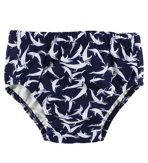 Petit Crabe Blebadebukser - Navy m. Delfiner