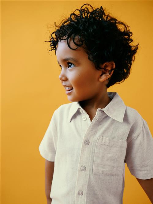 NAME IT Kortærmet Skjorte Faher Peyote Melange