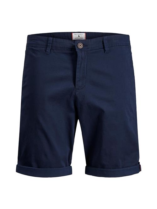 JACK & JONES Lærredsbukser 'JJIBowie'  natblå / rustbrun