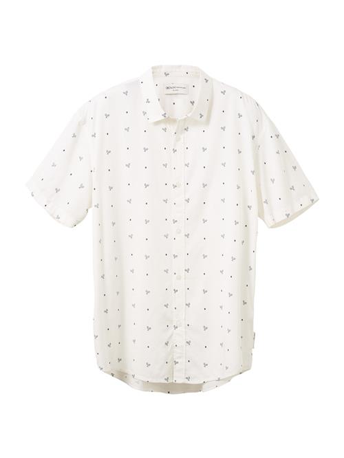 TOM TAILOR DENIM Skjorte  navy / hvid