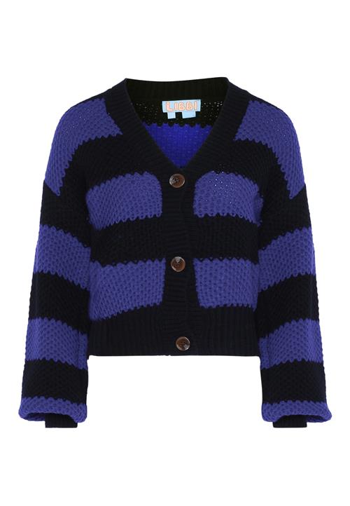 Libbi Cardigan  violetblå / sort