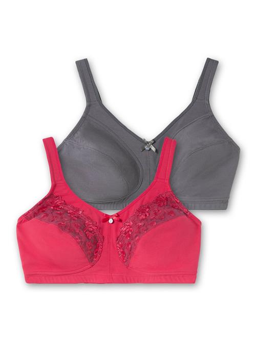 SHEEGO BH  mørkegrå / hindbær