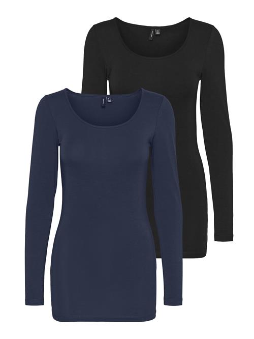 VERO MODA Shirts 'MAXI'  blå / sort