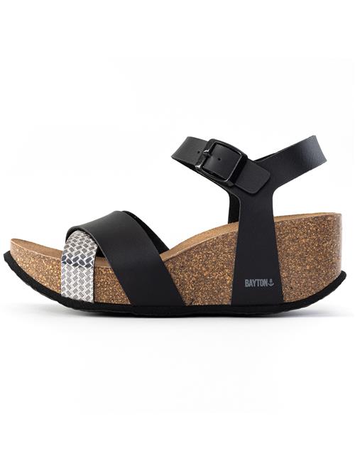 Bayton Pantoletter 'MILDURA'  sort / sølv