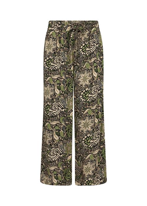 Soyaconcept Bukser 'ROSINE'  beige / grøn / sort