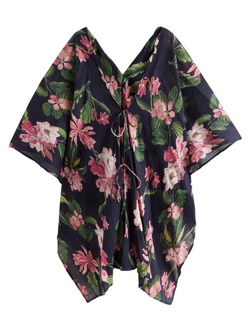 Next Kimono  navy / grøn / lyserød