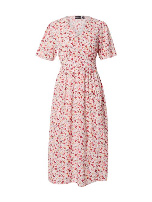 PIECES Sommerkjole 'PCTALA'  citron / gammelrosa / knaldrød / hvid