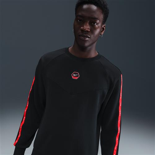 Nike City Side-sweatshirt i fleece med rund hals til mænd - sort
