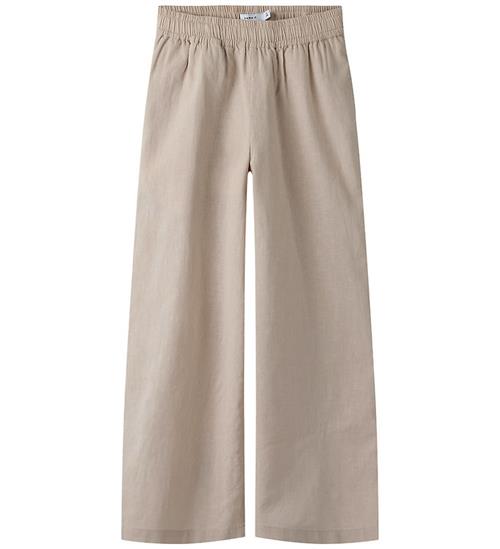 Name It Bukser - Noos - Wide - NkfFalinnen - Chateau Grey