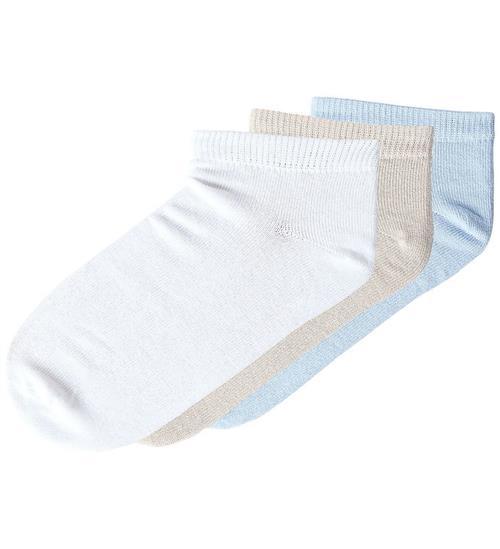 Name It Strømper - 3-pak - NkmValde - Bright White/Chateau Grey