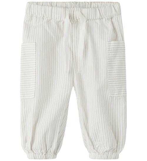 Name It Bukser - NbmFar - Cloud Dancer/Chateau Grey