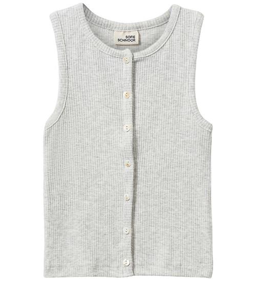 Sofie Schnoor Top - Rib - TamiliaSY - Gråmeleret