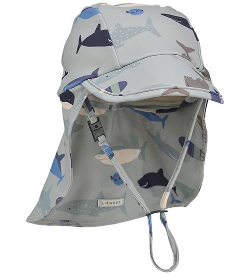 Liewood Badehat - UV40+ - Cecilia - Shark/Dove Blue