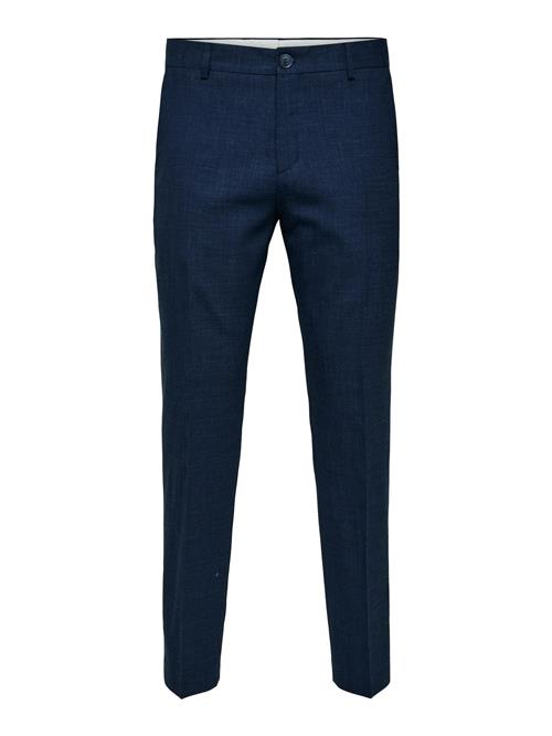 SELECTED Bukser med lægfolder 'Oasis'  navy