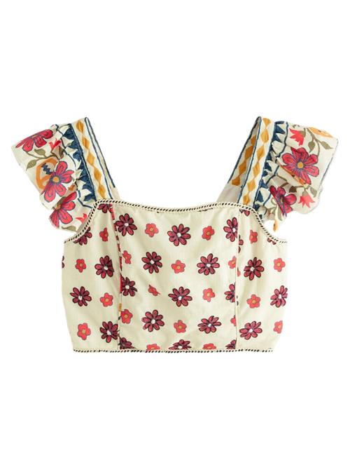 Next Overdel  creme / marin / rød