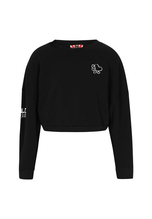 myMo ROCKS Sweatshirt 'Comfy'  sort / hvid
