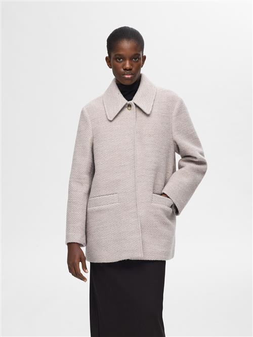 SELECTED Overgangsfrakke  greige