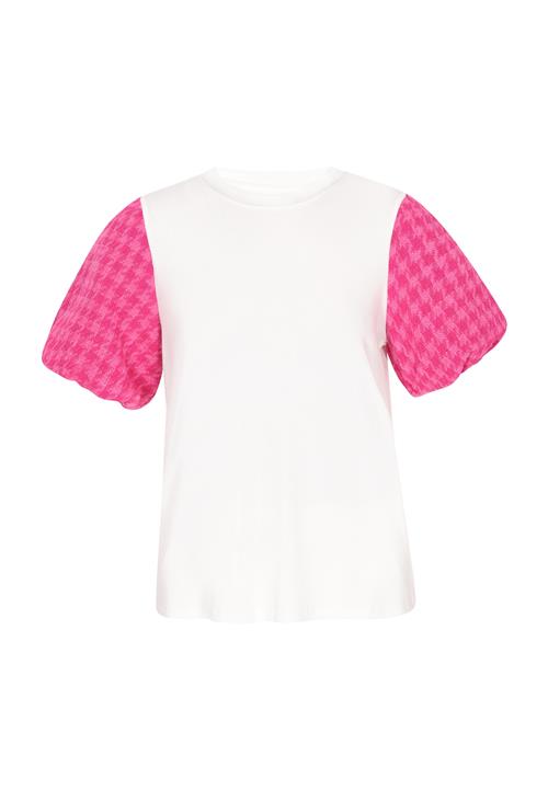 Usha Bluse  pink / hvid