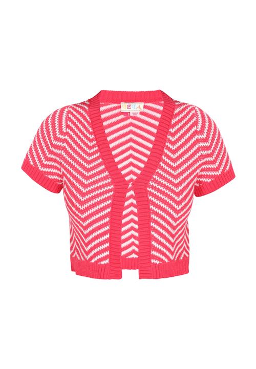 IZIA Cardigan  fuchsia / hvid