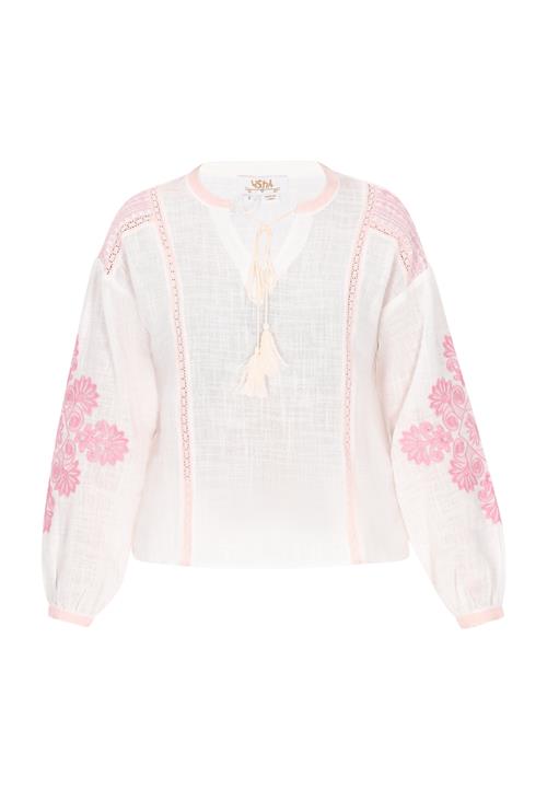 usha FESTIVAL Bluse 'Spring Summer'  rosé / gammelrosa / hvid