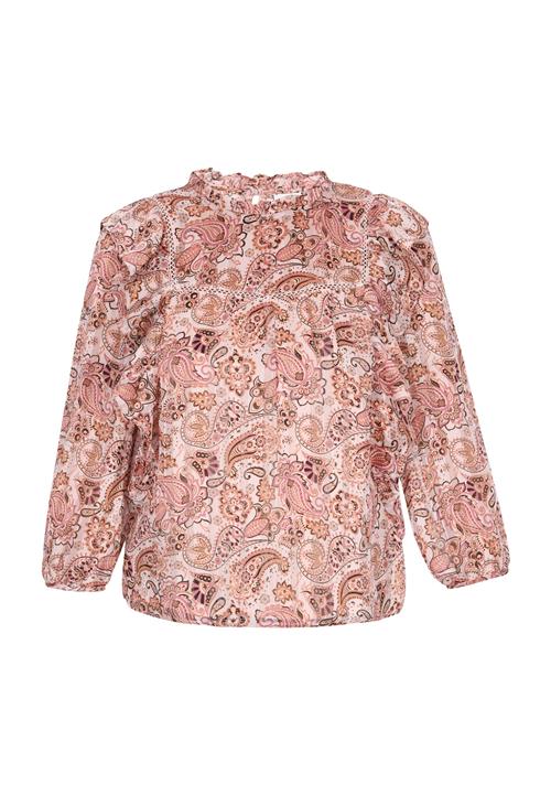 usha FESTIVAL Bluse 'Fashion Look'  mørkebrun / lysviolet / rosé