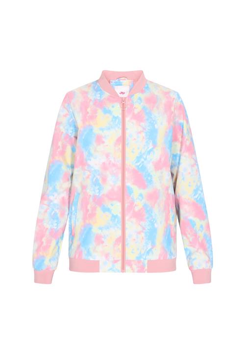 MYMO Overgangsjakke  cyanblå / lyserød / hvid