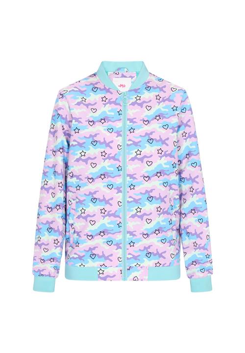 MYMO Overgangsjakke  cyanblå / lilla / rosé / hvid