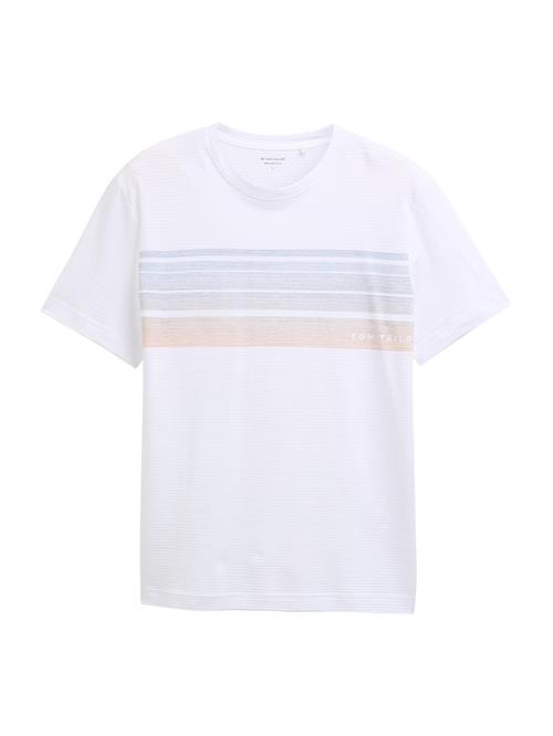 TOM TAILOR Bluser & t-shirts  marin / lyseblå / cognac / hvid