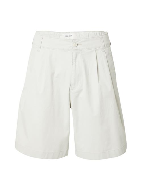 HOLLISTER Bukser med lægfolder  lysegrå