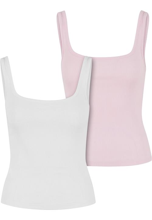 Urban Classics Overdel  lys pink / hvid