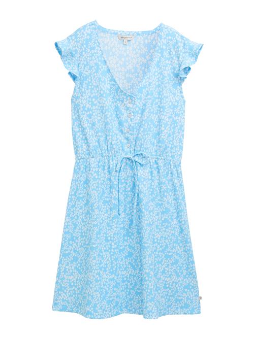 TOM TAILOR DENIM Kjole  blå / hvid