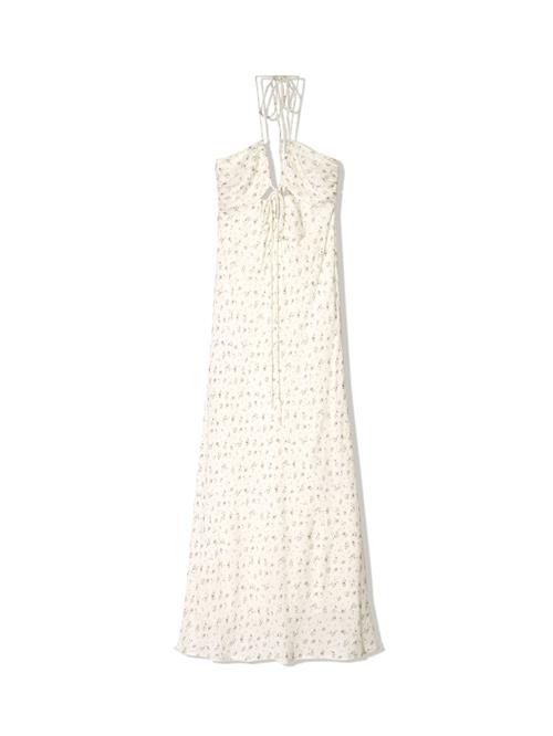 Bershka Sommerkjole  antracit / offwhite