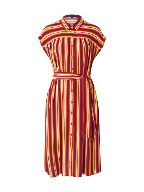 King Louie Blusekjole 'Amy Giverny'  blå / gul / rød / vinrød