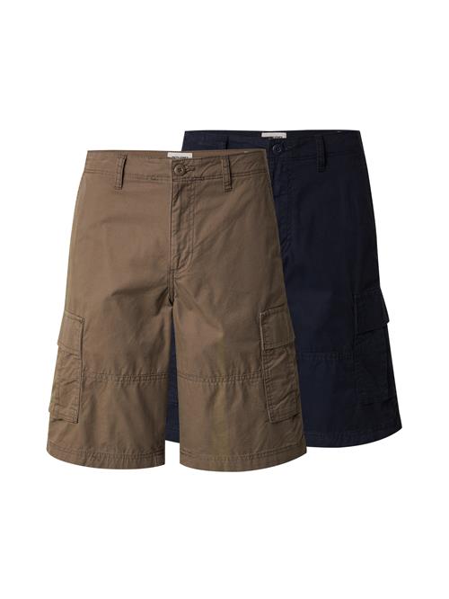 JACK & JONES Cargobukser 'JPSTCOLE MATEO'  mørkebrun / sort