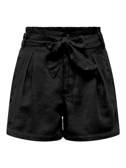 ONLY Bukser med lægfolder 'ONLARIS'  sort