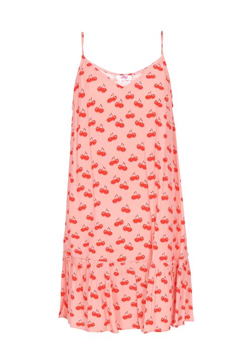 MYMO Kjole  melon / lys rød / sort