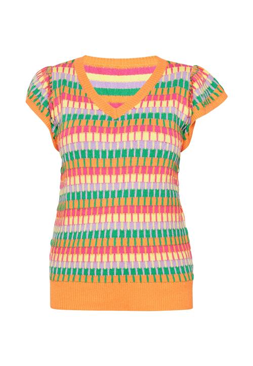 usha BLUE LABEL Pullover  beige / smaragd / pastellilla / abrikos