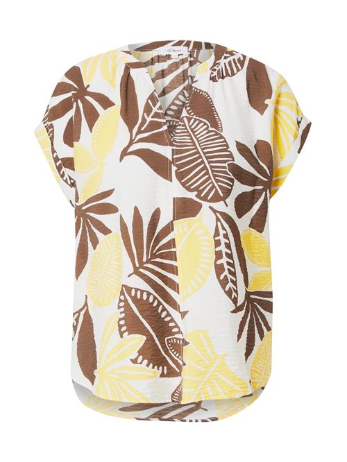 s.Oliver Bluse  creme / choko / mørkegul
