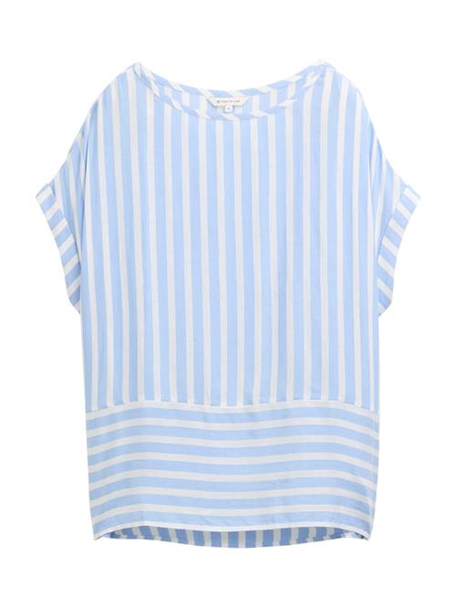 TOM TAILOR Bluse  lyseblå / offwhite