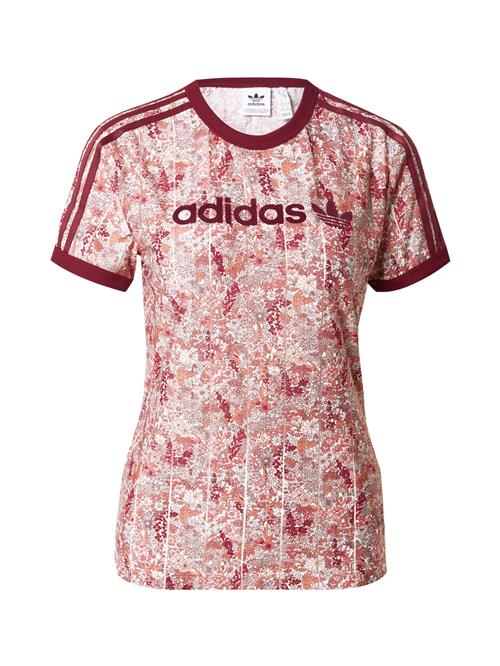 ADIDAS ORIGINALS Shirts 'Adidas Originals x Liberty London'  pastelorange / vinrød / hvid
