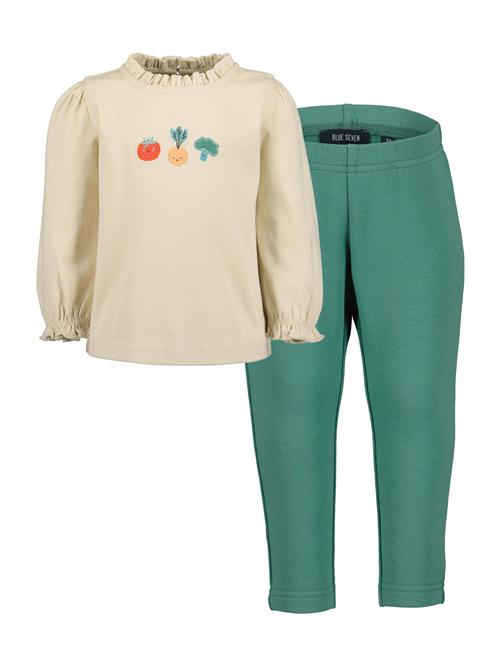 BLUE SEVEN Sæt  beige / safran / grøn / rød